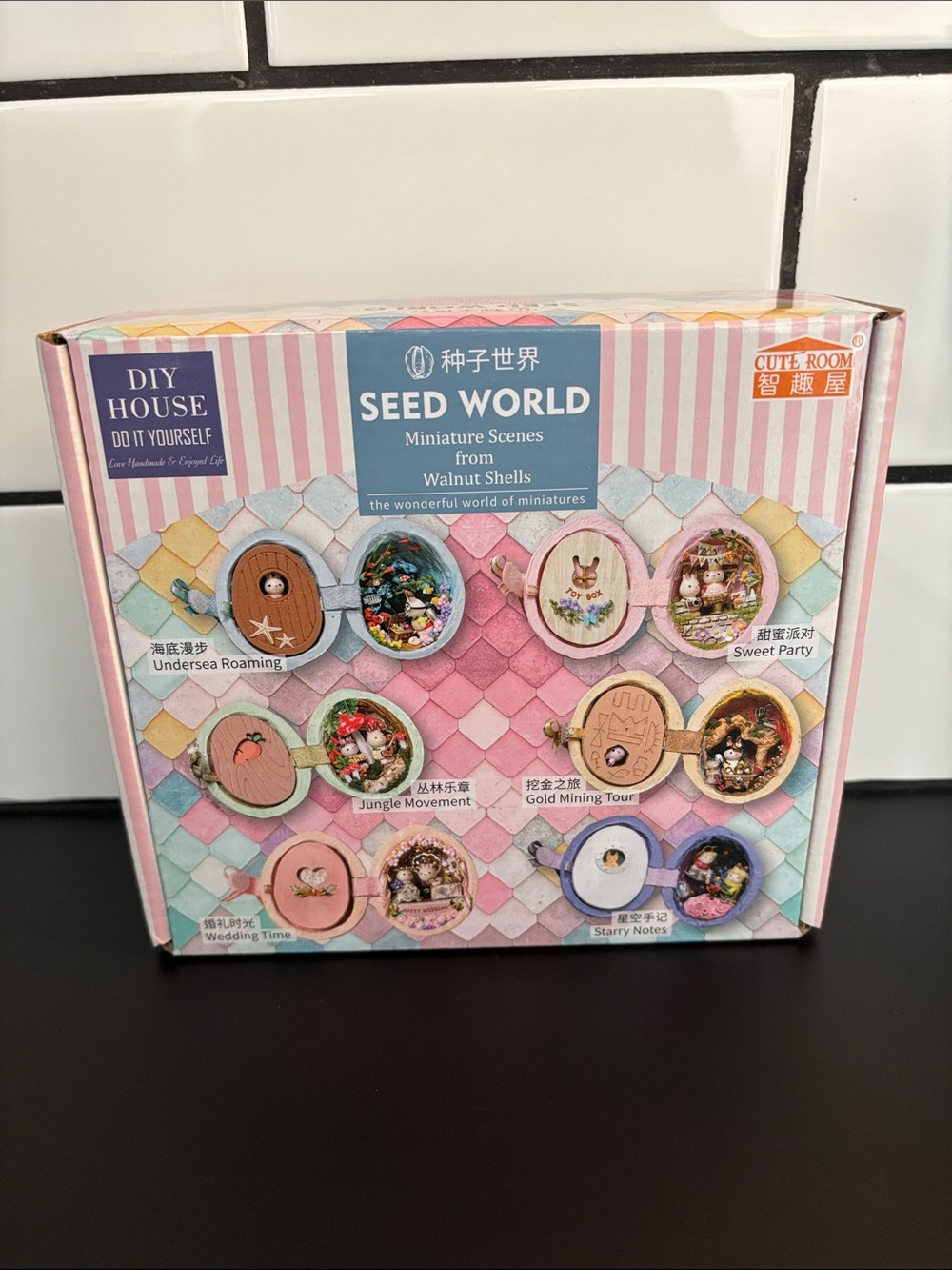 DIY Doll House Miniatures Kit Seed World Series - Wedding Time NWT
